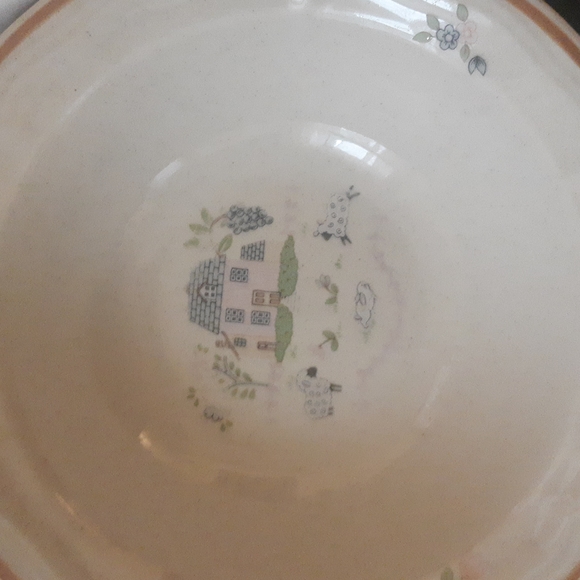 Vintage stonewear farm scene - Picture 4 of 4